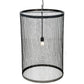 2nd Ave Lighting Cilindro 24" Cage Pendant With Steel Finish