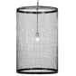 2nd Ave Lighting Cilindro 24" Cage Pendant With Steel Finish