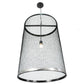 2nd Ave Lighting Cilindro 24" Cage Pendant With Steel Finish