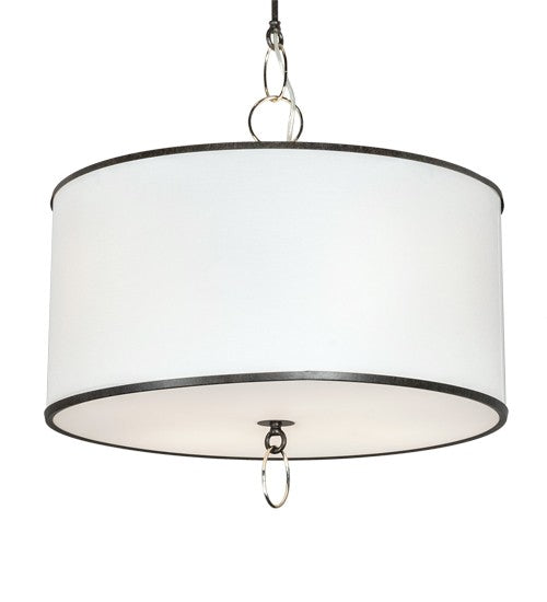 2nd Ave Lighting Cilindro 24" Pendant in Gilded Tobacco and Polished Nickel Finish