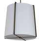 2nd Ave Lighting Cilindro 24" Structure Pendant in Aged Brass Finish