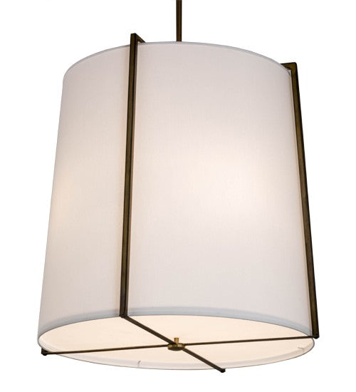 2nd Ave Lighting Cilindro 24" Structure Pendant in Aged Brass Finish