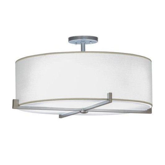 2nd Ave Lighting Cilindro 24" Structure Pendant in Brushed Nickel