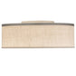 2nd Ave Lighting Cilindro 24" Textrene Flushmount With Nickel Finish
