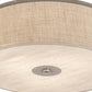 2nd Ave Lighting Cilindro 24" Textrene Flushmount With Nickel Finish