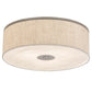 2nd Ave Lighting Cilindro 24" Textrene Flushmount With Nickel Finish