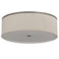 2nd Ave Lighting Cilindro 24" Textrene Flushmount in Nickel Finish