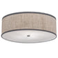 2nd Ave Lighting Cilindro 24" Textrene Flushmount in Nickel Finish