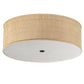 2nd Ave Lighting Cilindro 24" Textrene Flushmount in Timeless Bronze Finish