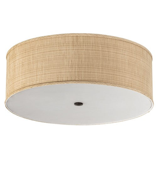 2nd Ave Lighting Cilindro 24" Textrene Flushmount in Timeless Bronze Finish