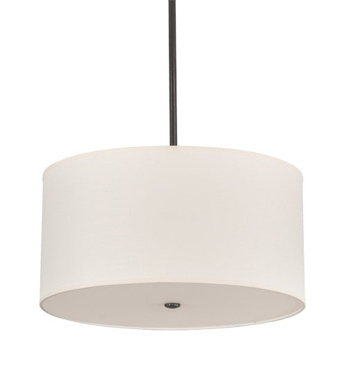 2nd Ave Lighting Cilindro 24" Textrene Pendant in Charcoal Grey Finish