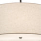 2nd Ave Lighting Cilindro 24" Textrene Pendant in Charcoal Grey Finish