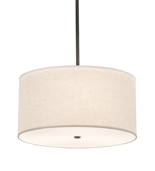 2nd Ave Lighting Cilindro 24" Textrene Pendant in Charcoal Grey Finish