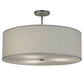 2nd Ave Lighting Cilindro 24" Textrene Pendant in Nickel Finish