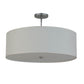 2nd Ave Lighting Cilindro 24" Textrene Pendant in Nickel Finish