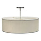 2nd Ave Lighting Cilindro 24" Textrene Pendant in Nickel Finish