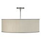 2nd Ave Lighting Cilindro 24" Textrene Pendant in Nickel Finish
