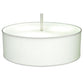 2nd Ave Lighting Cilindro 24" White Trilam Textrene Pendant With Nickel Powder Coat Finish