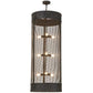 2nd Ave Lighting Cilindro 24" Wide 9 LT Cage Pendant in Coffee Bean Finish