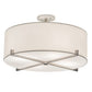 2nd Ave Lighting Cilindro 24" Wide Structure Pendant in Brushed Nickel Finish