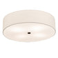 2nd Ave Lighting Cilindro 24" Wide Textrene Flushmount in Timeless Bronze Finish