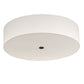 2nd Ave Lighting Cilindro 24" Wide Textrene Flushmount in Timeless Bronze Finish