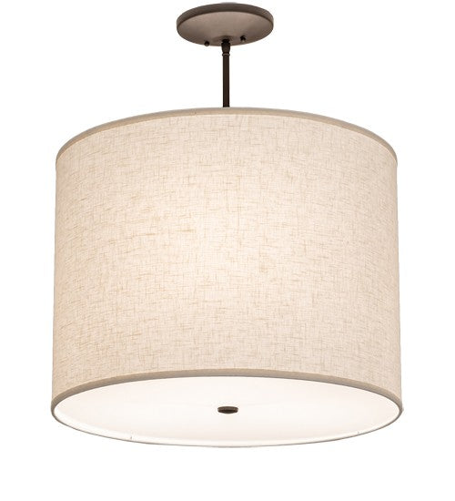 2nd Ave Lighting Cilindro 24" Wide Textrene Pendant in Oil Rubbed Bronze Finish