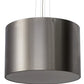 2nd Ave Lighting Cilindro 30" Metal-Tex Pendant in Brushed Stainless Steel Finish