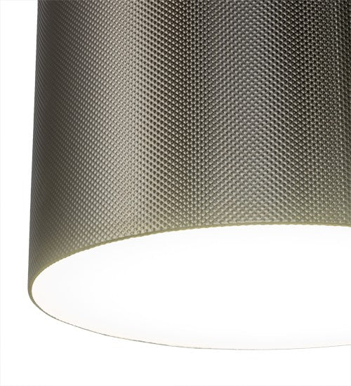 2nd Ave Lighting Cilindro 30" Metal-Tex Pendant in Brushed Stainless Steel Finish