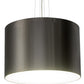 2nd Ave Lighting Cilindro 30" Metal-Tex Pendant in Brushed Stainless Steel Finish