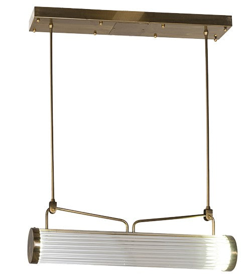 2nd Ave Lighting Cilindro 30" Pipette Pendant in Brass Finish