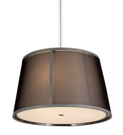 2nd Ave Lighting Cilindro 30" Tapered Pendant in Weatherable Silver Finish