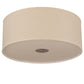 2nd Ave Lighting Cilindro 30" Textrene Flushmount With Nickel Powder Coat Finish