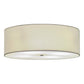 2nd Ave Lighting Cilindro 30" Textrene Flushmount in Nickel Finish