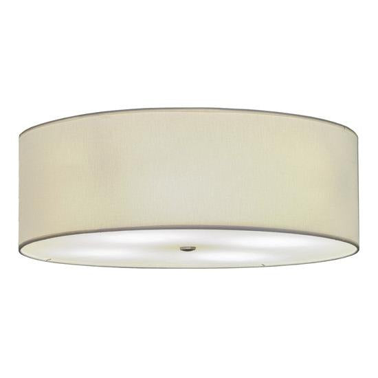 2nd Ave Lighting Cilindro 30" Textrene Flushmount in Nickel Finish