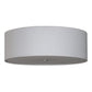 2nd Ave Lighting Cilindro 30" Textrene Flushmount in Nickel Finish