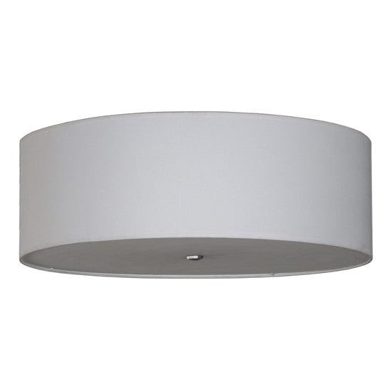 2nd Ave Lighting Cilindro 30" Textrene Flushmount in Nickel Finish