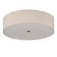 2nd Ave Lighting Cilindro 30" Textrene Flushmount in Nickel Finish