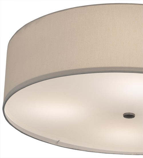 2nd Ave Lighting Cilindro 30" Textrene Flushmount in Nickel Finish