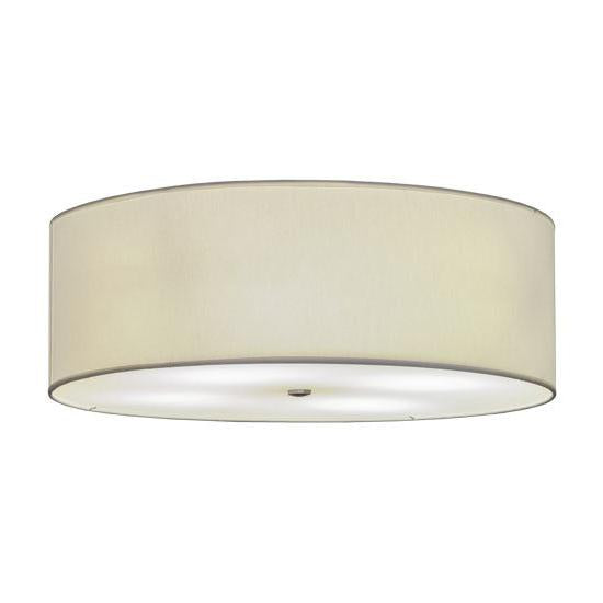 2nd Ave Lighting Cilindro 30" Textrene Flushmount in Nickel Finish