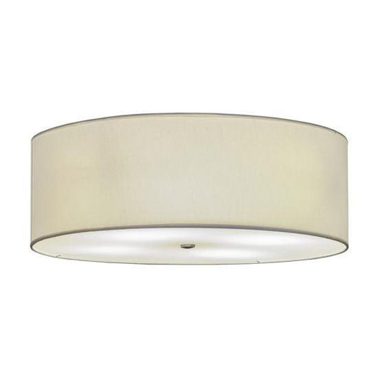2nd Ave Lighting Cilindro 30" Textrene Flushmount in Nickel Finish