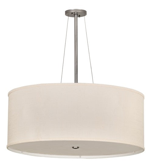 2nd Ave Lighting Cilindro 30" Textrene Pendant With Nickel Finish