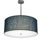 2nd Ave Lighting Cilindro 30" Textrene Pendant With Nickel Finish