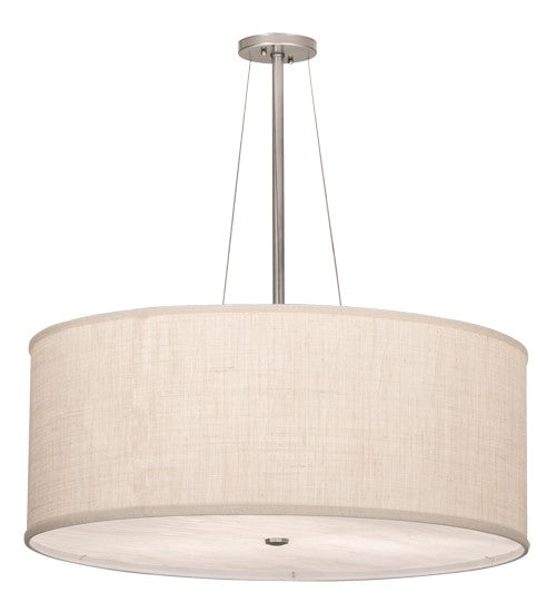 2nd Ave Lighting Cilindro 30" Textrene Pendant With Nickel Finish