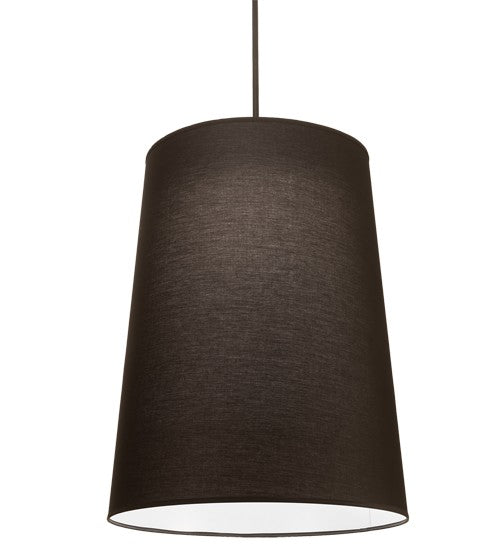 2nd Ave Lighting Cilindro 30" Wide Tapered Pendant in Textured Black Finish