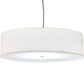 2nd Ave Lighting Cilindro 30" Wide Textrene Pendant With Brushed Nickel Finish