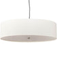 2nd Ave Lighting Cilindro 30" Wide Textrene Pendant With Brushed Nickel Finish