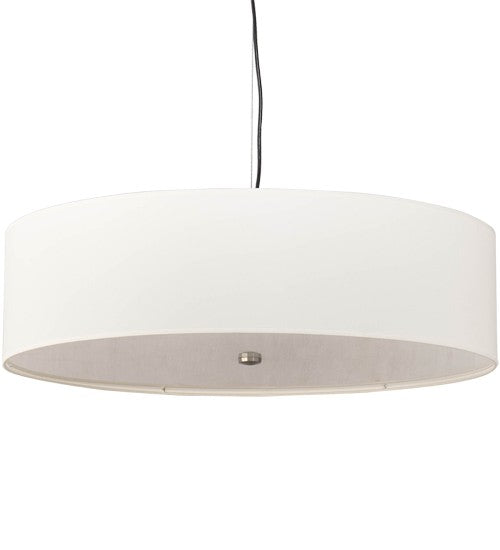 2nd Ave Lighting Cilindro 30" Wide Textrene Pendant With Brushed Nickel Finish