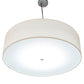 2nd Ave Lighting Cilindro 30" Wide Textrene Pendant With Brushed Nickel Finish