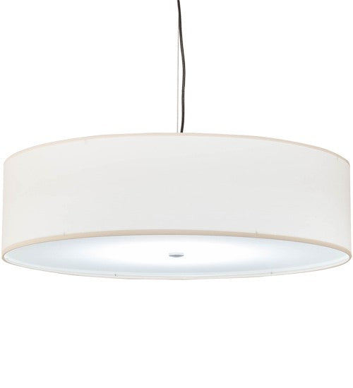 2nd Ave Lighting Cilindro 30" Wide Textrene Pendant With Brushed Nickel Finish